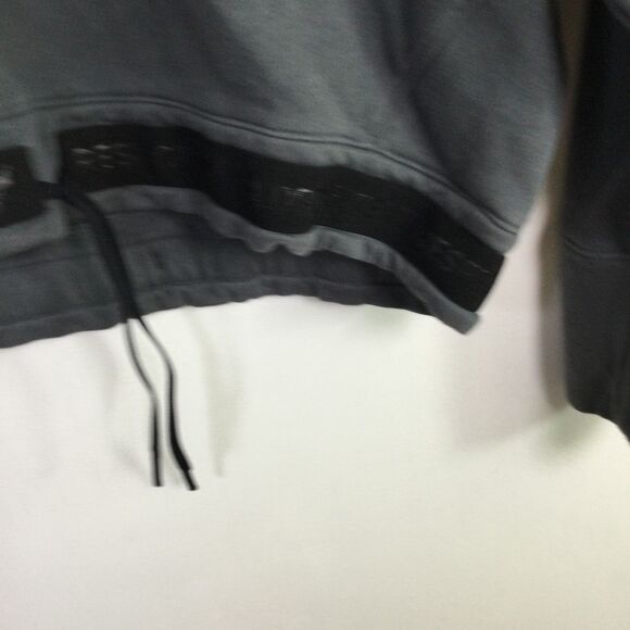 Under Armour Women Project Rock Pullover Loose Tie Bottom Sweatshirt Gray Size L - Picture 7 of 15